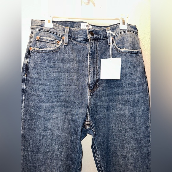 NWT PISTOLA  Colleen High Rise Slim Flare in Willow Jeans 31 split cuff bootcut - Picture 5 of 17